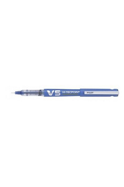 Pilot V5 Hi-Tecpoint Refillable Rollerball Pen 0.5 Blue