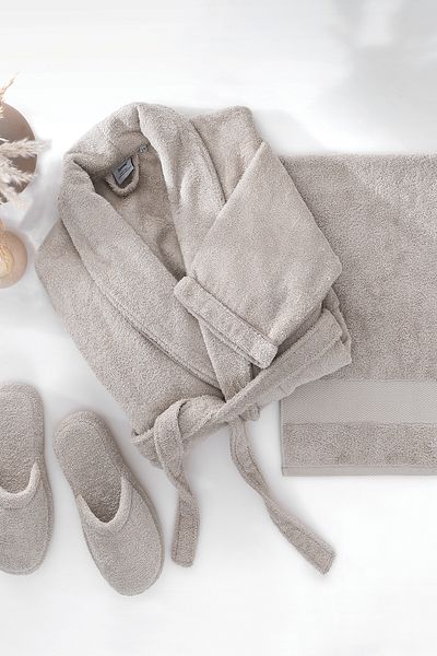 Yataş Set de baie Essentials 3 piese | Papuci (36-38) - Bej