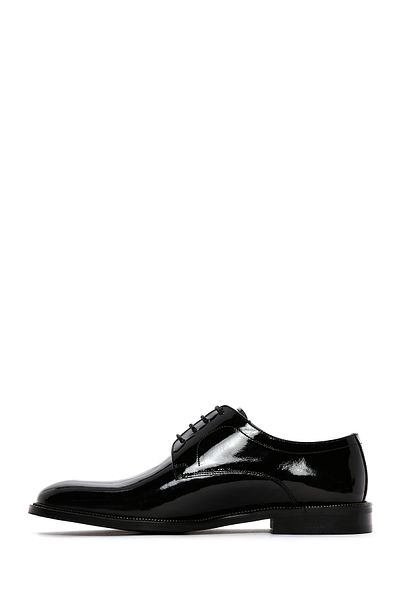 Derimod Black Patent Leather Men's Classic Shoes - 23wfd604516