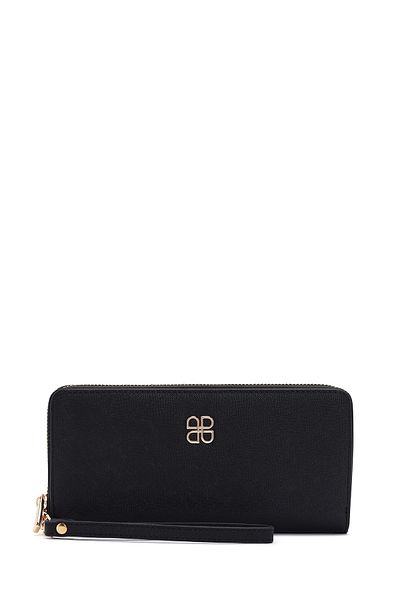 Derimod Women's Black Strap Detailed Wallet 000A2D5604Cv