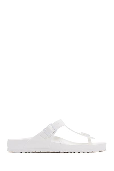 Birkenstock Papuci albi pentru bărbați Gizeh Eva Flip Flops E 128221