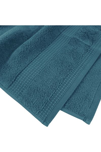 Class Home Collection Set of 2 highly absorbent towels, 100% MicroCotton, 580 gsm, 50x100cm + 70x140cm, Heroidias, Petrol