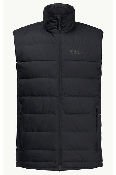 Jack Wolfskin Ather Down Vest Vestă gri pentru bărbați Vestă pentru bărbați 1207691-6350