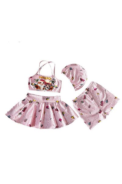 By Piera Quick Dry Girls Σετ μαγιό μπικίνι - 4 τεμάχια 86670