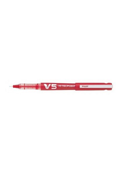 Pilot V5 Hi-tecpoint Refillable Rollerball Pen 0.5 Red