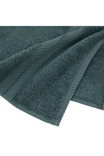 Class Home Collection Set of 2 absorbent towels, 100% Cotton, 500 gsm density, 50x100 cm + 70x140 cm, Moonstar, Green