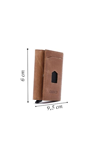 Derimod Tan Men's Leather Card Holder - 000a2d3132cr