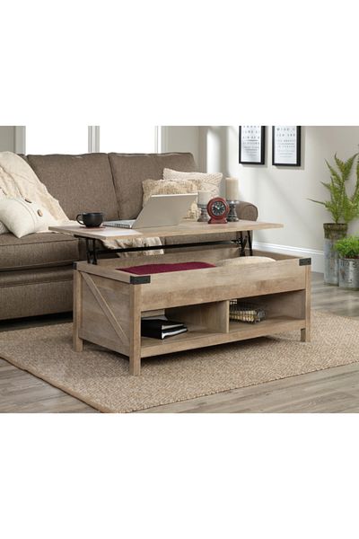 Sauder Wooden Lift-Top Coffee Table with Hidden Storage