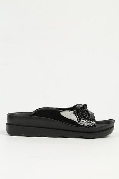 Pierre Cardin Μαύρες γυναικείες παντόφλες Μοντέλο No: PC-7513