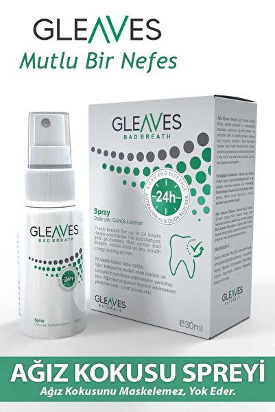 Gleaves Naturals Ağız Kokusu Önleyici Nefes Tazeleyici Sprey (30 ml)