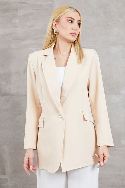 DPARİS Jachetă blazer cu un singur nasture