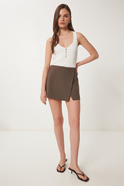 Lovelyİstanbul Ασύμμετρο σορτς με φόδρα - ΚΑΦΕ LUS0104