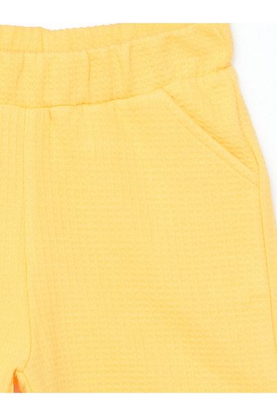 LC Waikiki Elastic Waist Textured Girl's Shorts