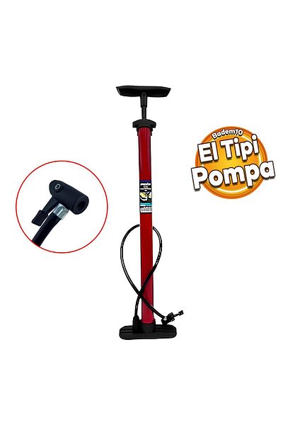 Badem10 Classic Hand Held Plastic Bicycle Pump and Bit Set