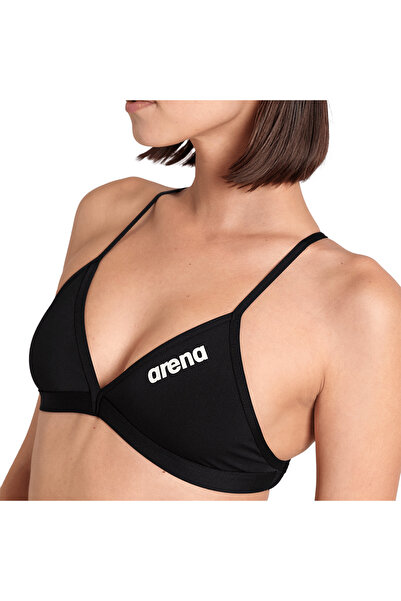 ARENA Team Swim Top Tie Back Solid γυναικείο μπικίνι μαύρο μπικίνι 004768550