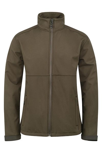 2AS Men's Softshell Checkered Jacket Khaki Samuel Model