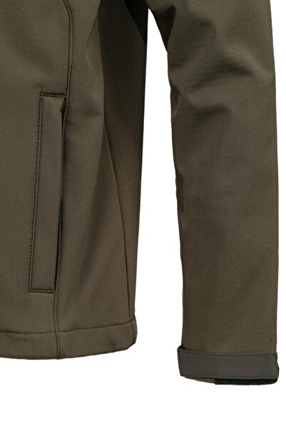 2AS Чоловіча софтшелл картата куртка хакі Samuel