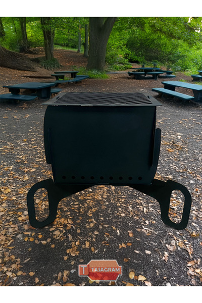 TASAGRAM Katlanabilir Sac Kare Mangallık