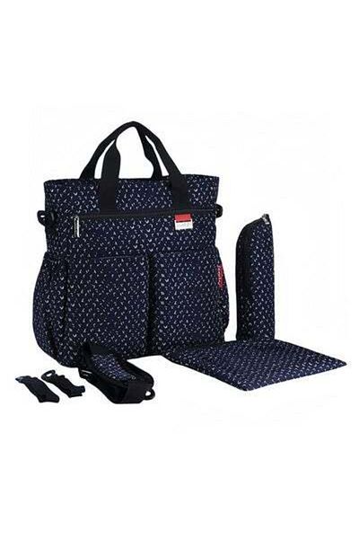 HALAMODO Baby Diaper Bag Set of Tote & Storage Bag & Cart Strap & Shoulder Strap & Diaper Pad & Insulated Bot