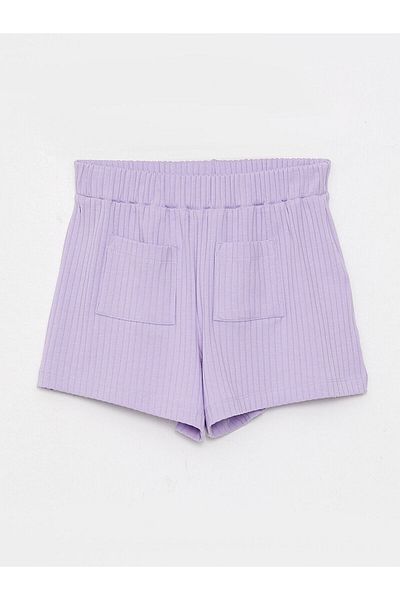 LC Waikiki Elastic Waist Basic Girl's Shorts