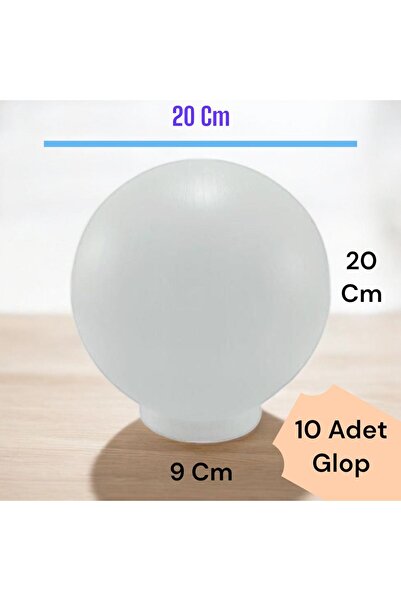 fullreyon 10 Adet 20'lik Karpuz Lamba, Birinci Kalite PVC Glop, Bahçe Aplikleri Yedek Parçası, 20 Cm PVC Küre