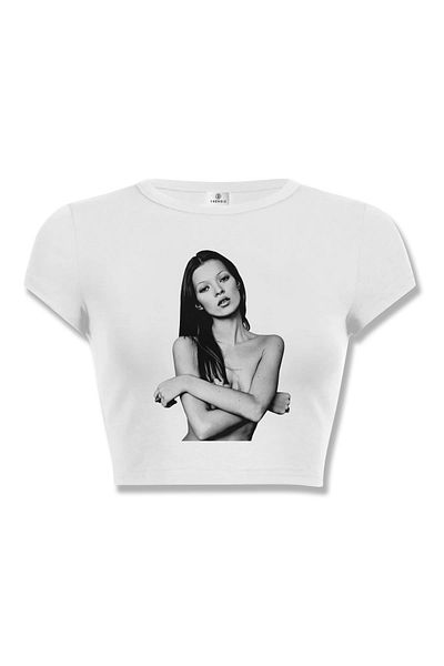 Trendiz Γυναικείο σώμα Kate Moss Crop White