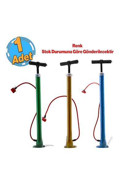 Badem10 Inflator Set - Classic Bicycle Pump, Ball with Metal Tubular Tip and Shambrel