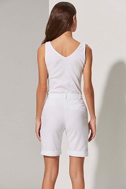 White By Nature Bermuda White Women's Shorts