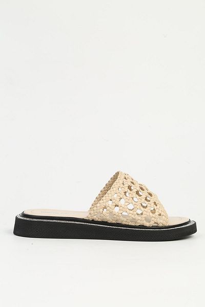 Pierre Cardin Cream Knitted Women's Slippers Pc-7507