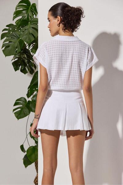 White By Nature White Mini Shorts - Women