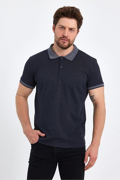 yakamor Men's Polo Neck T-Shirt
