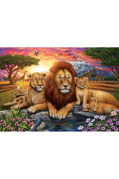 Art Puzzle Lion Family 1000 Piece Puzzle