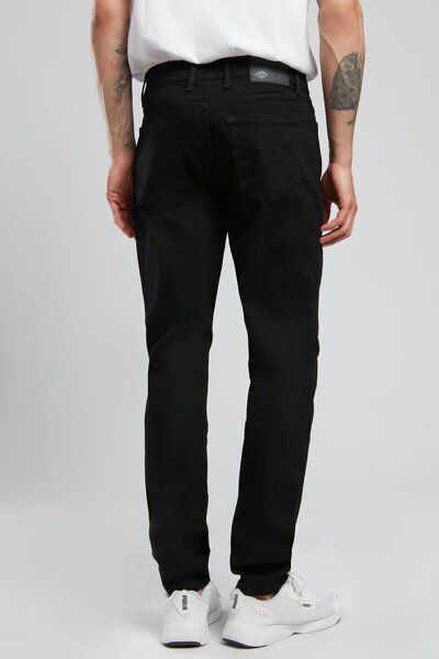 Lee Cooper Jack Erkek Slim Fit Stay Black Jean Pantolon