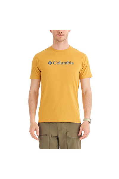 Columbia Csc M Basic Logo Ανδρικό κοντομάνικο μπλουζάκι Mustard Cs0287-718