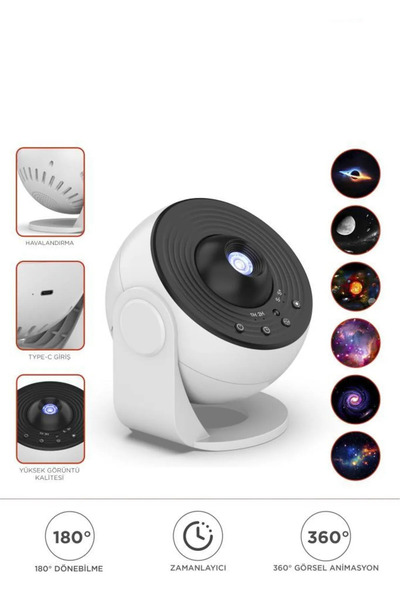 Genel Markalar Galaxy Led Lazer Projektör Gece Lambası Projeksiyon