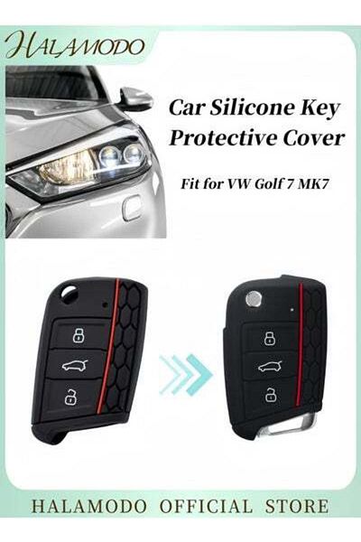 HALAMODO Car Key Cover Remote Flip Key FOB Case Cover Silicone Protector Key Cover Key Shell Accessories Comp