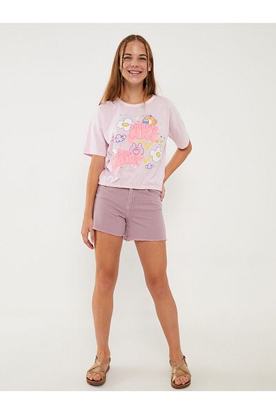 LC Waikiki Basic Girl's Jean Shorts