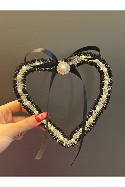 Gönülden Tasarım PERLENI KAMEN RADNO SRCE VEZ APLIKACIJA 16X15 CM