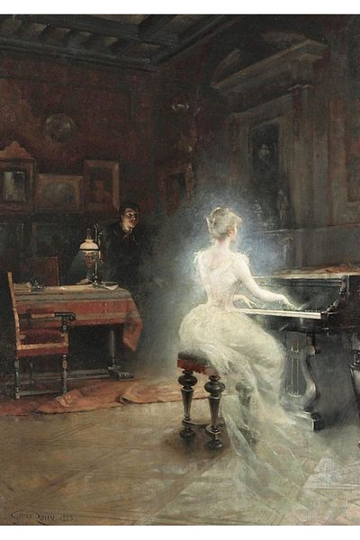 Art Puzzle Ghost Pianist 500 Piece Puzzle
