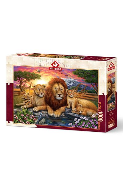 Art Puzzle Lion Family 1000 Piece Puzzle