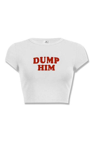 Trendiz Γυναικεία Dump Him Crop White