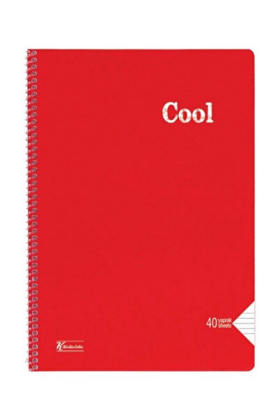 KESKİN COLOR Cool A4 40 Sheets Lined PP Cover Spiral Notebook (321591-99)