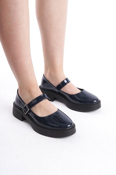 Shoesers Дамски ежедневни обувки с единична катарама, дизайн на балерина
