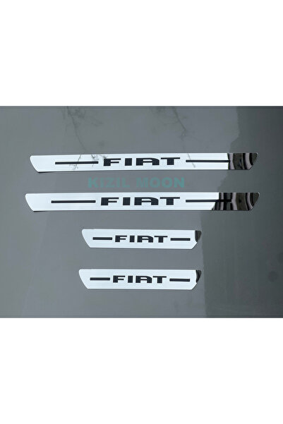 Kızıl Gök Fiat Oto Serisine Uygun Krom Plastik Kapı Eşik çıtası 4’lü Set