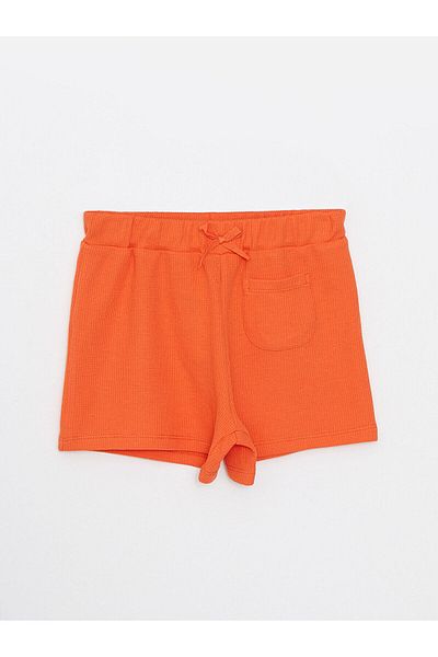 LC Waikiki Elastic Waist Basic Girl's Shorts