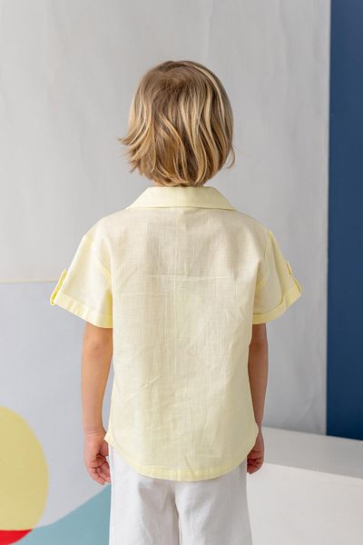 Zeyland Boys' Linen Shirt - Yellow