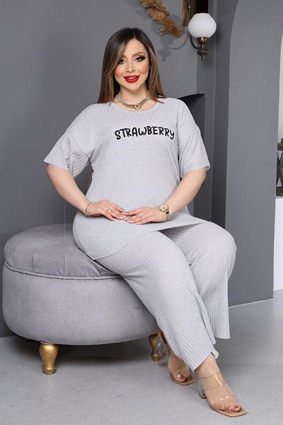 DPARİS Plus Size Pajama Set