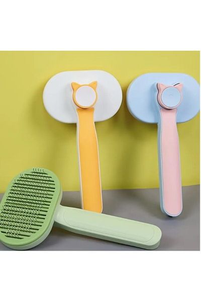 ForWhat Self Cleaning Cat Dog Hair Brush for Office Home Pet