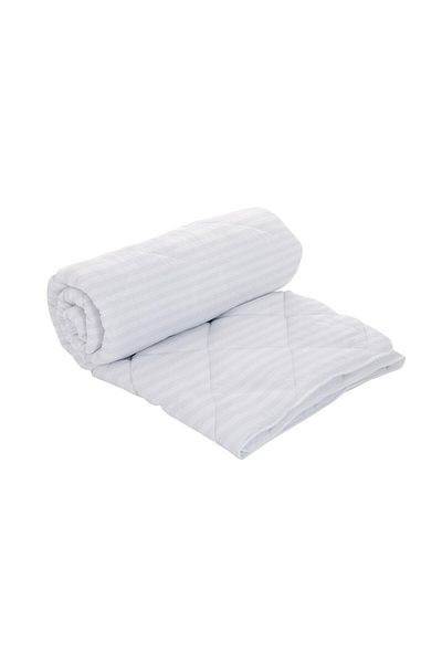 ALCAM Pilota Alcam Damasc White Line 140x200 cm, umplutura cu bumbac, 300 g/mp
