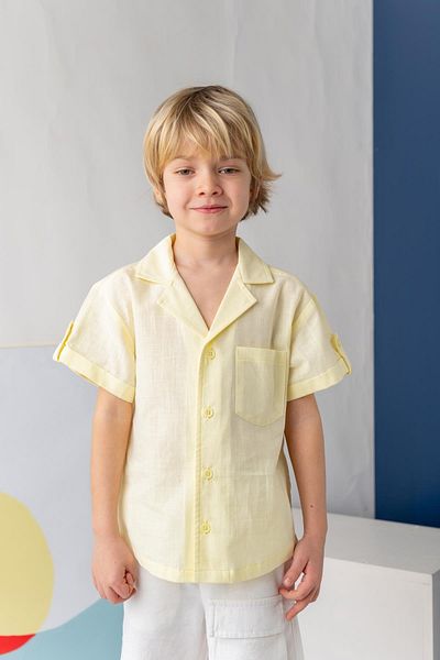 Zeyland Boys' Linen Shirt - Yellow